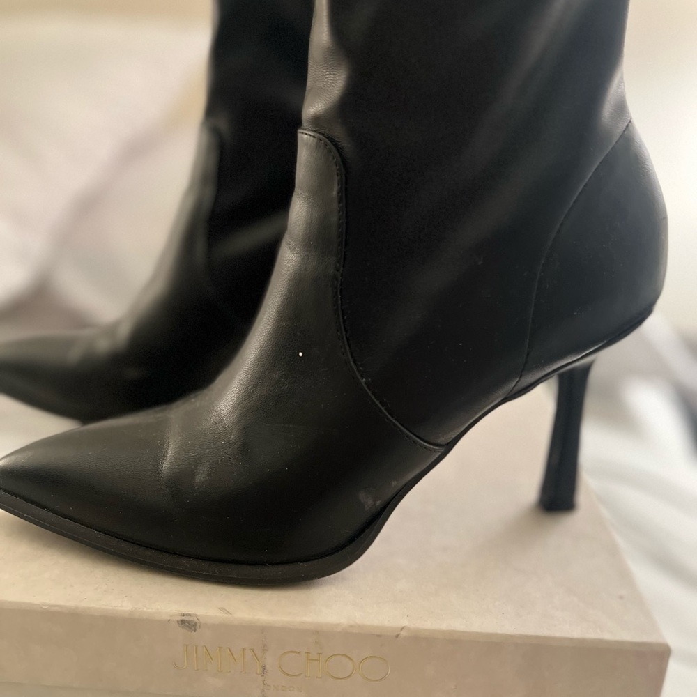 MIA Sleek Black Heeled Boots